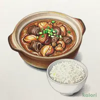 牛もつみそ煮込(ごはん付)(純和鶏)