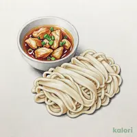 純和鶏の肉つけきしめん（熱盛）