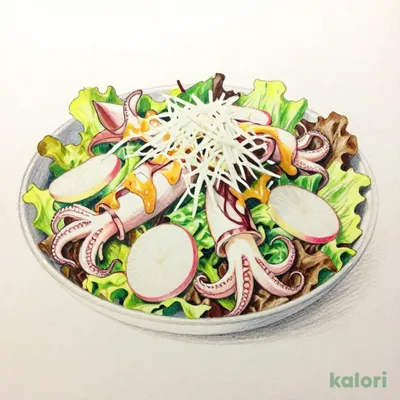 Squid Tentacle Salad with Grated Radish
