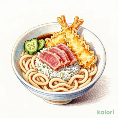 お昼のサガミセット（まぐろミニ丼）