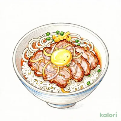 かつ丼と麺