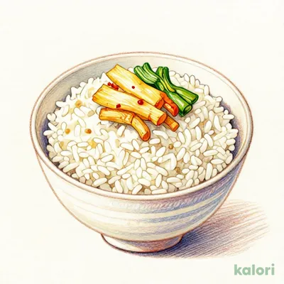 ごはん中(漬物付）