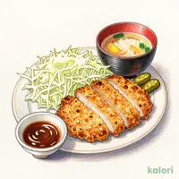Tonkatsu (Pork Cutlet) Set Meal with Sauce