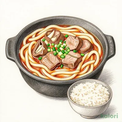 もつ煮込うどん（ごはん付き）