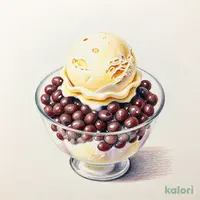 Cream Zenzai (Sweet Red Bean Soup with Ice Cream)