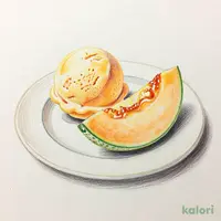 北海道メロンあいすと十勝カタラーナ