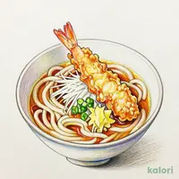 Large Shrimp Tempura with Grated Radish Kishimen or Udon