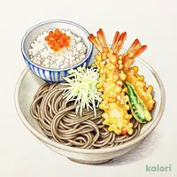 天おろしそばお好みランチ(しらすといくらミニ丼)