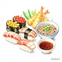 Sushi, Tempura, and Zaru Soba Set (7 pcs)