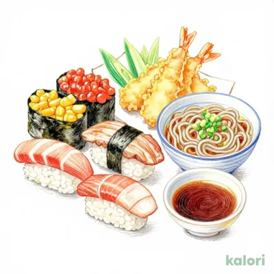 寿司天ざるそば和膳【7貫】（東部・西部）