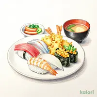 Assorted Sushi and Seasonal Dish Set
