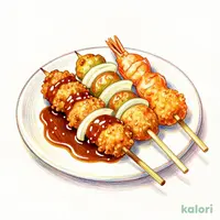 揚げ物３種盛り 串カツがソース