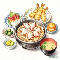 本ずわい蟹釜めし和膳