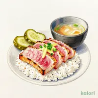 炙りまぐろ塩たたき定食