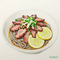 牛しゃぶレモンそば　冷
