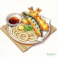 真あなご天ざるうどん