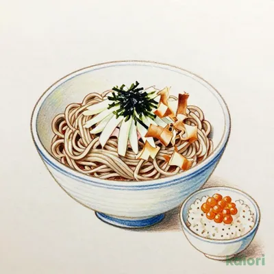 磯香おろしそばお好みランチ（しらすといくらミニ丼）