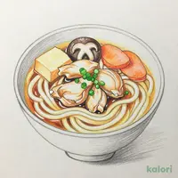Junwa Chicken Gomoku Kishimen or Udon