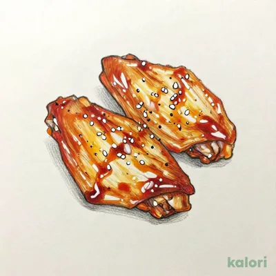 純和鶏手羽先（2本）タレ