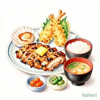 Hanakago Sagami Set (Junwadori Chicken) with Scallop Butter