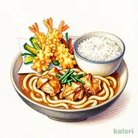Saisaitori Chicken Curry Udon & Tempura Set Meal