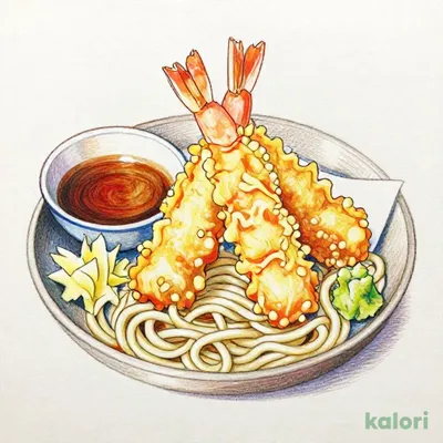 Large Shrimp Tempura Zaru Kishimen or Udon (Take)