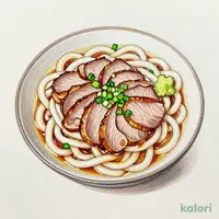 涼風絹うどんと牛たん