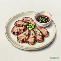 Grilled Beef Tongue on Ceramic Plate (5 pcs)