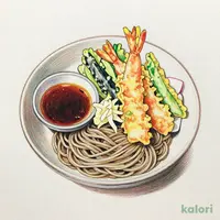 えごまそば（天ぷら付）