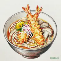 大海老天梅おろしジャンボなめこきしめん