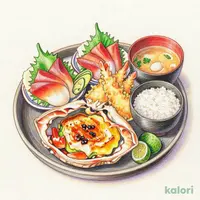 北海道味めぐり膳 かに味噌甲羅焼き付