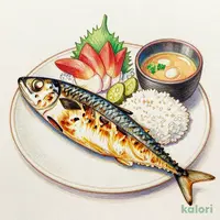 Grilled Atka Mackerel and Sashimi Set Meal