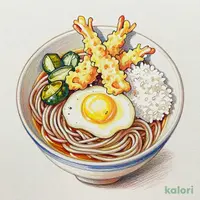月見そば御膳