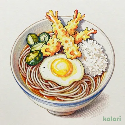 月見そば御膳