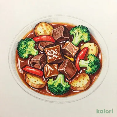 じっくり赤ワインで煮込んだビーフシチュー