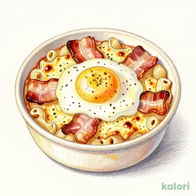 とろけるたまごとベーコンの カルボナーラ風グラタン