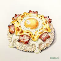 とろけるたまごとベーコンのカルボナーラ風ドリア