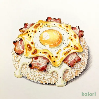 Carbonara-Style Doria with Egg and Bacon