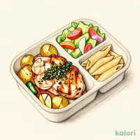 テイクアウトの女王　チキンステーキ タプナードオリーブソース（パン3個付）