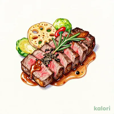 ヒウチステーキ　トリュフソースとジャポネソース