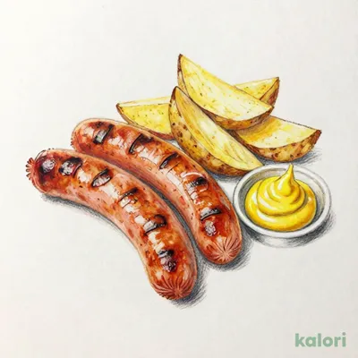 Potato and Sausage with Beer