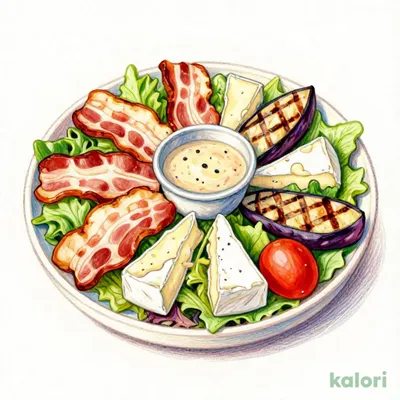 Roasted Bacon and Camembert Cheese Garden Style