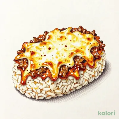 Mozzarella Cheese Meat Doria (Rice Gratin)