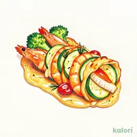 海老と舌平目のロースト　プレゼント仕立て