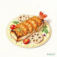 Crispy Sole Poêlé and Kataifi-Wrapped Shrimp with Spiny Lobster Sauce