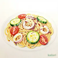イカとズッキーニのオイルリングイネ