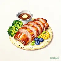 潮風香る合鴨のロースト　チーズソースとトリュフソース