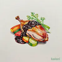 合鴨のロースト　秋野菜とトリュフソース