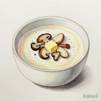 Burdock Root Potage with Sautéed Mushrooms