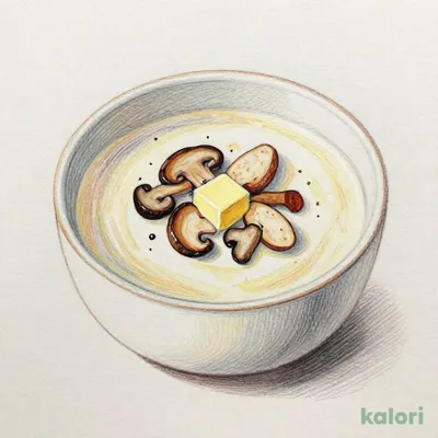 牛蒡のポタージュときのこのソテー